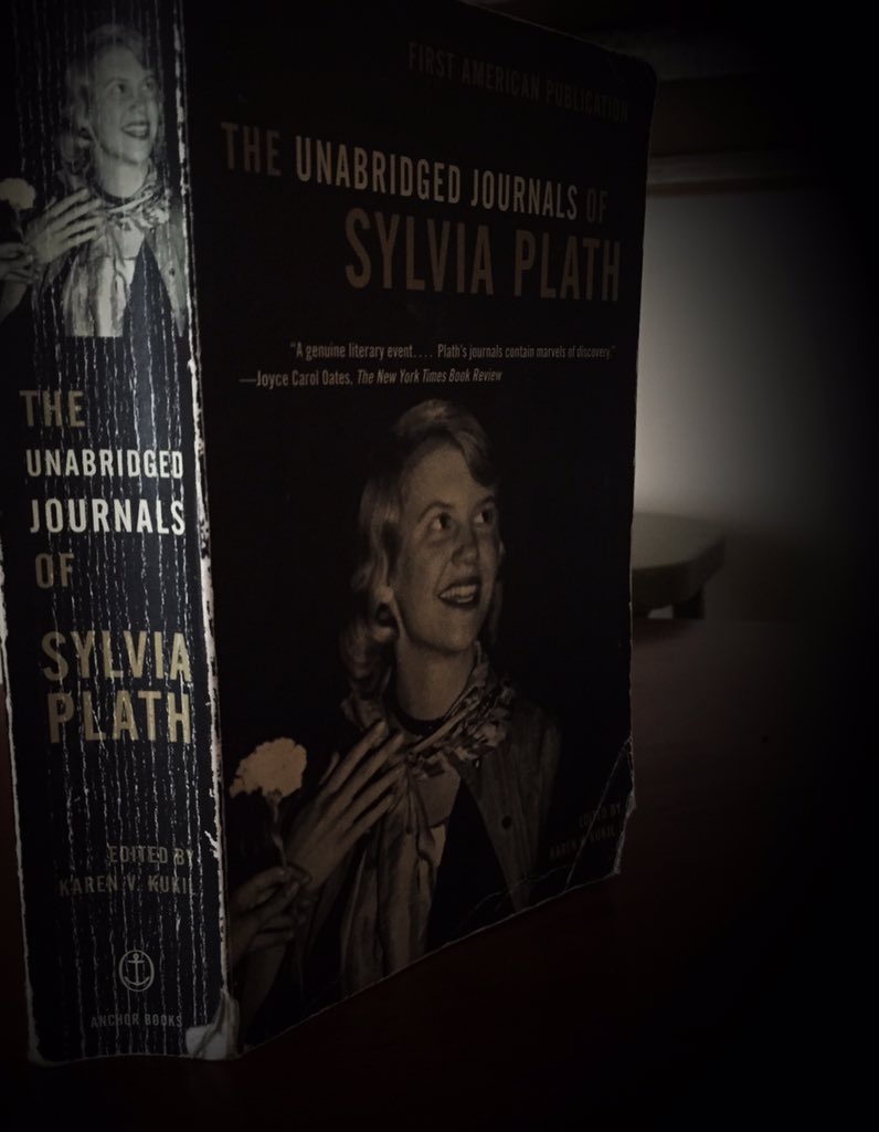 Photograph of A Most Loved Book and the Prized Object of My Undergrad Thesis.. Happy Birthday, Sylvia Plath 