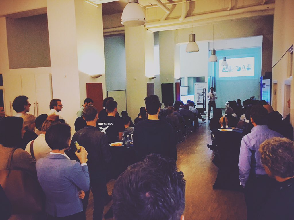 Yay! Standing-room only at the first regular Rheinland Pitch Düsseldorf #rpitch #fullhouse