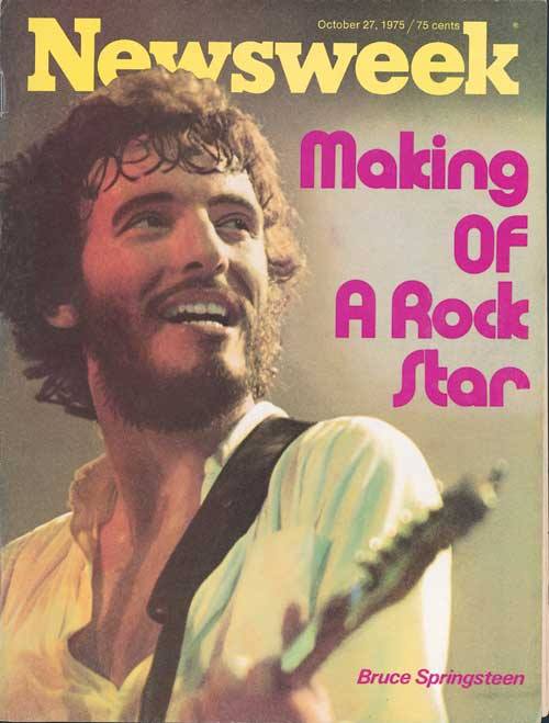 springsteen's tweet photo. 40 years ago today, Bruce took over the covers of both @Newsweek and @TIME. https://t.co/LonSi5m9dL
