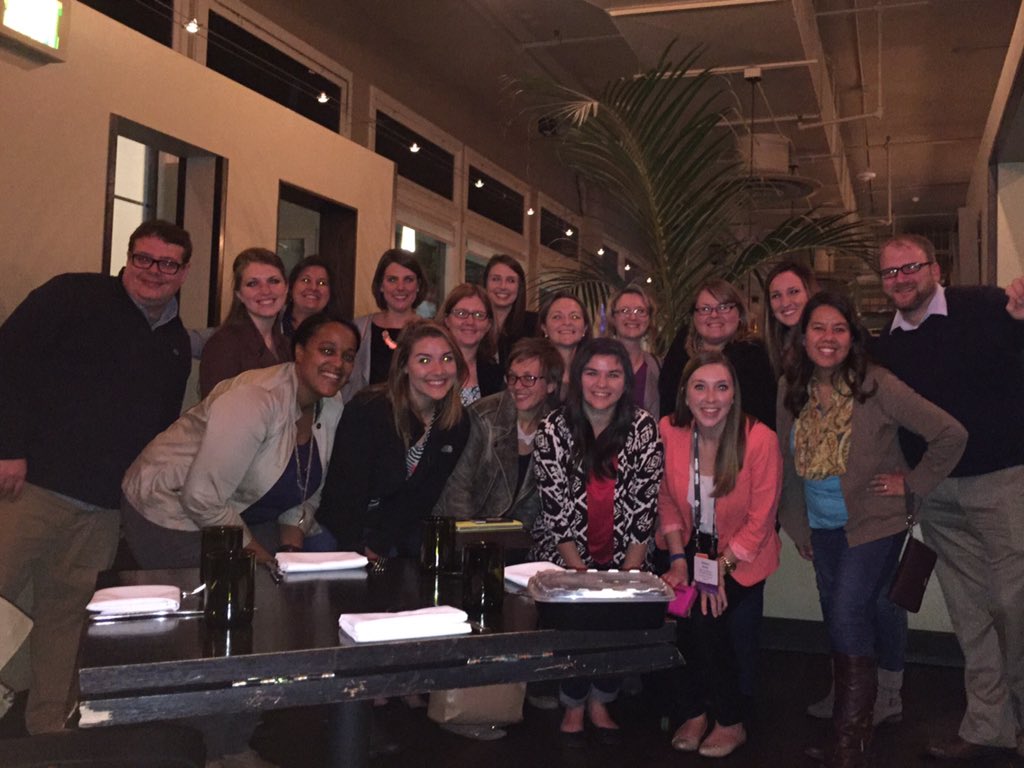 ATSpan's tweet photo. The Large Institution Network had a great #NODANextLevel dinner in Larimer Square last night! #NODA2015 https://t.co/M7JHrxaq7e