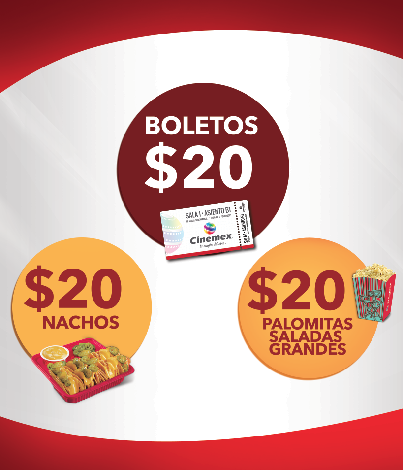 Cinemex's tweet photo. Último #JuevesDeAniversario

Si este tweet llega a 1000 RT también ponemos los boletos a $20 en TODAS las salas. https://t.co/pjThPG7nl7