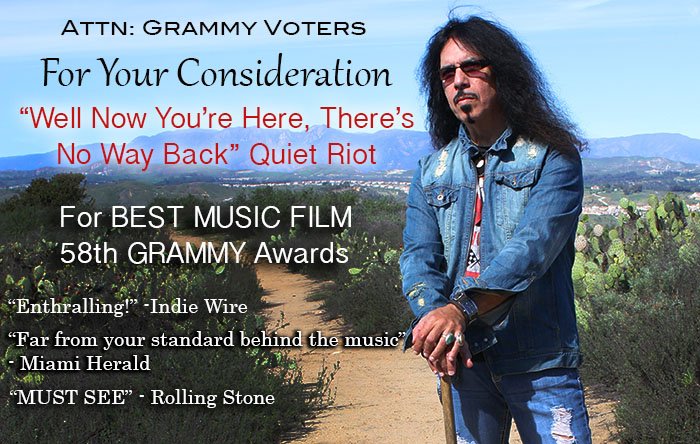 phoenixdrumco1's tweet photo. Frankie Banali's.There’s No Way Back” Quiet Riot BEST MUSIC FILM  @TheGRAMMYs @GRAMMYPro https://t.co/M9nI1XkUZ6 https://t.co/9m4k60vjMP