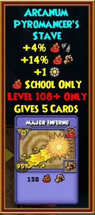W101ArtGallery's tweet photo. New Fire wand (as far as i know) +14% fire damage and 4 pierce. #wizard101testrealm #wizard101 https://t.co/VinBgy6mS2