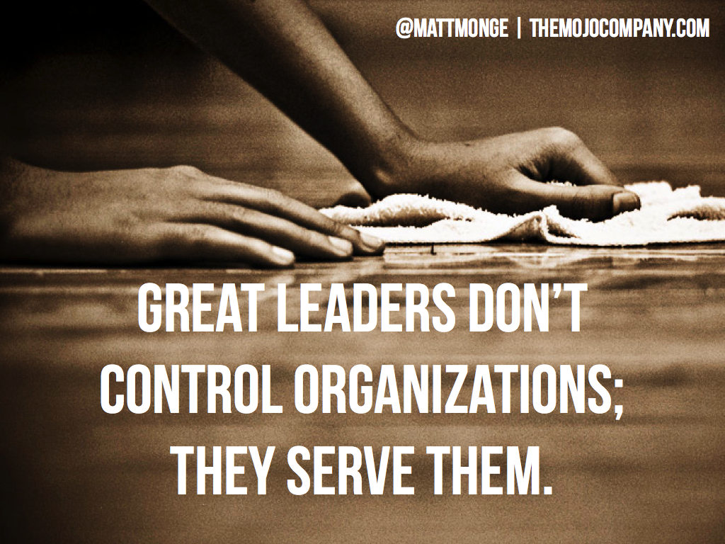 MattMonge's tweet photo. Great leaders don't control organizations; they serve them. #leadership #leadfromwithin #leadwithgiants #leadupchat https://t.co/tawfvGo9sU