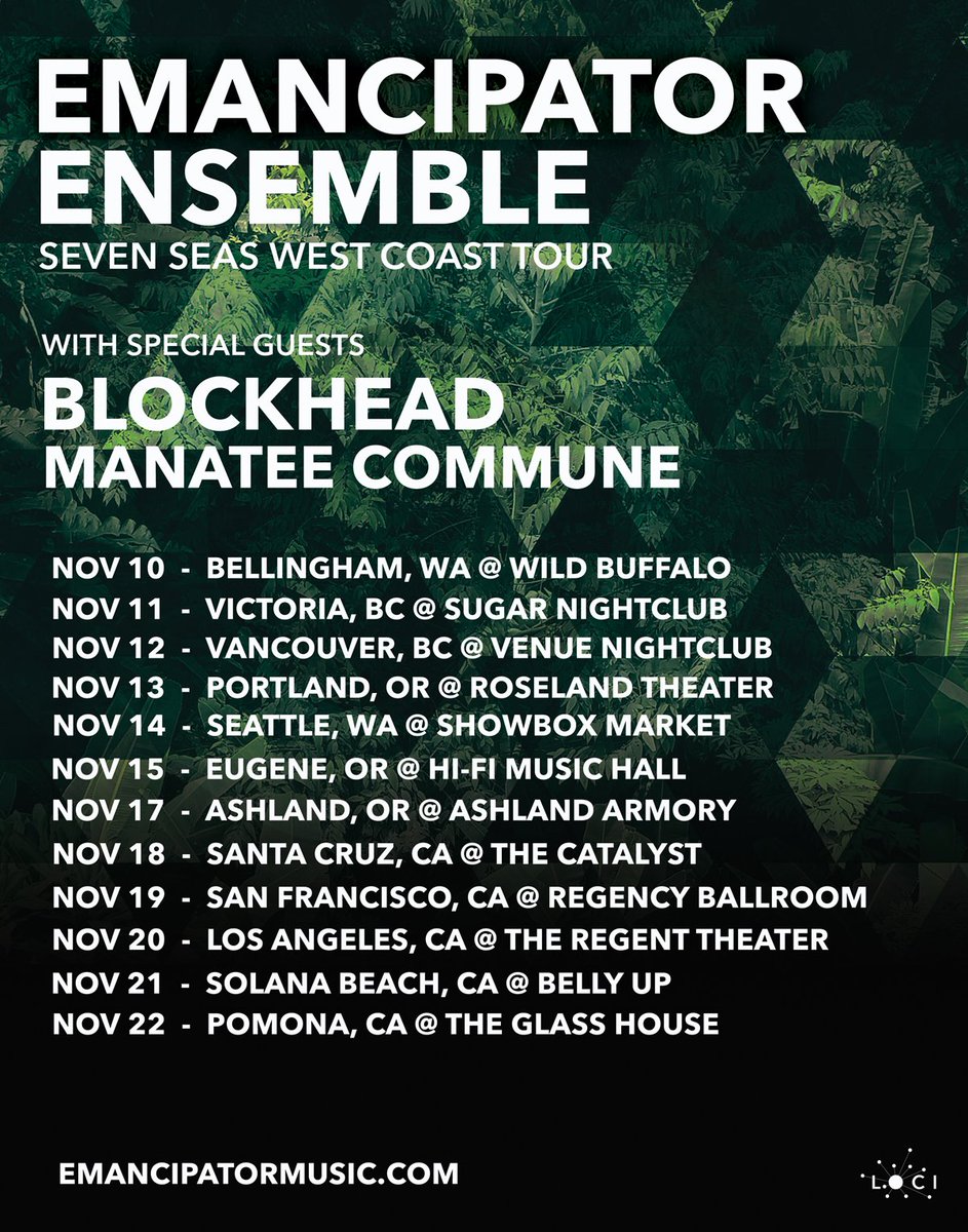 BlockheadNYC's tweet photo. Updated tour dates for November on the west coat opening for @emanc Check it: https://t.co/k4LwcIfV8d