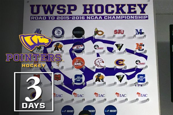 The weekend is coming! Three more days till <a href="/UWSPMhockey/">UWSP Men's Hockey</a> <a href="/UWSPWHockey/">UWSP Women's Hockey</a> play their season openers #d3hky