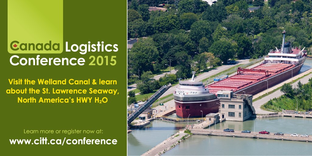 CITTLogistics's tweet photo. Canada Logistics Conference delegates now off to visit the Welland Canal and see a ship pass through Lock 3 #CITT15 https://t.co/HqsvKU8pKe