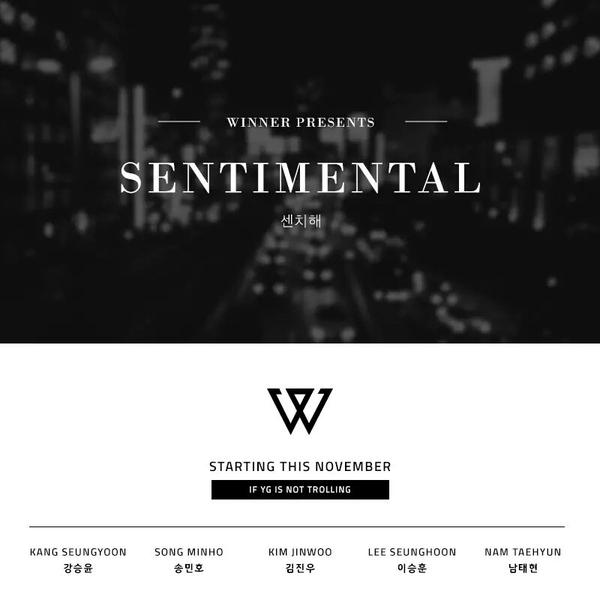 restamaze_'s tweet photo. Starting this November!! Be ready!! are you ready?! #WINNER #BABYBABYBABY #SENTIMENTAL #WINNERCOMBACK #INNERCIRLE https://t.co/MIWLyBeqGL