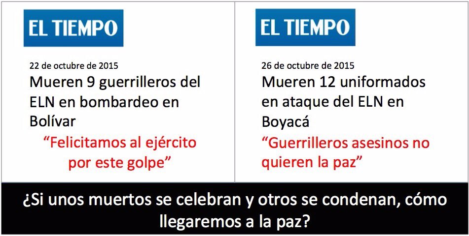 AndresEliasGil's tweet photo. Avanzaremos hacia la paz cuando nos duela la muerte de cualquier colombiano. https://t.co/22OVmCTclL