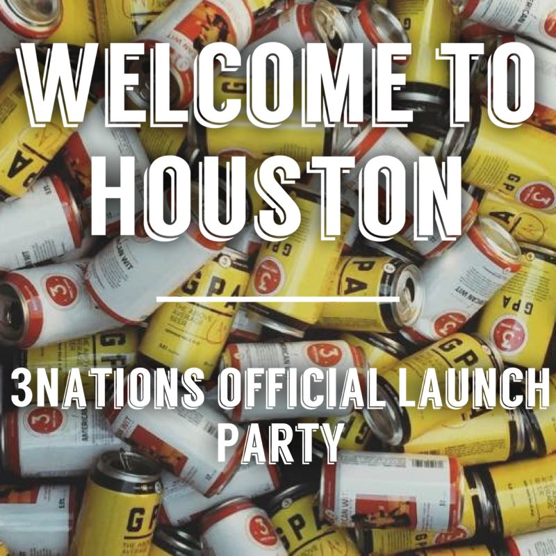 BluebonnetDist's tweet photo. 3Nations brewing is now in the Houston market! Tonight at The Refinery from 5-8 ! (pint glasses while supplies last) https://t.co/we9446uOpi