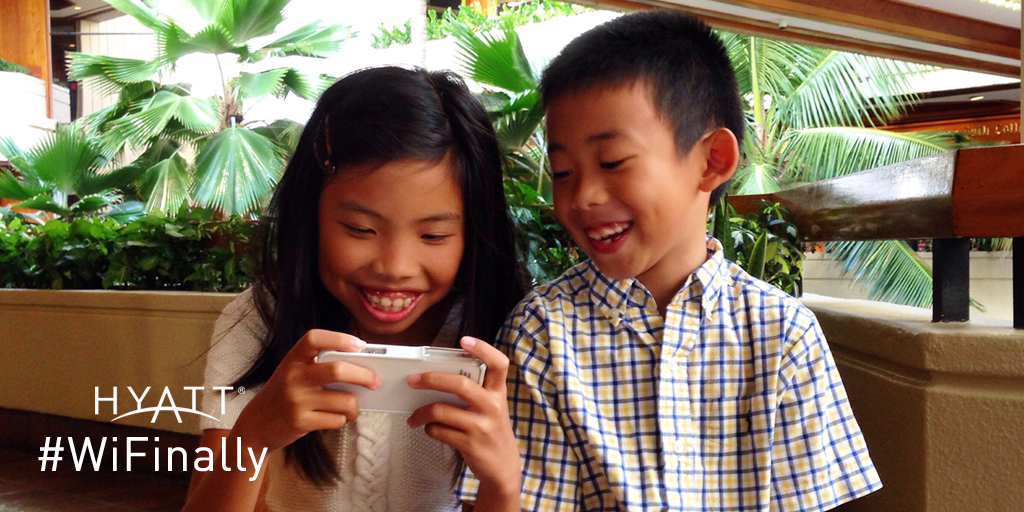 HyattSalesForce's tweet photo. You asked. We listened. Free Wi-Fi is now available at Hyatt hotels worldwide! Feels good, right? #WiFinally https://t.co/ppkSE4IUjn