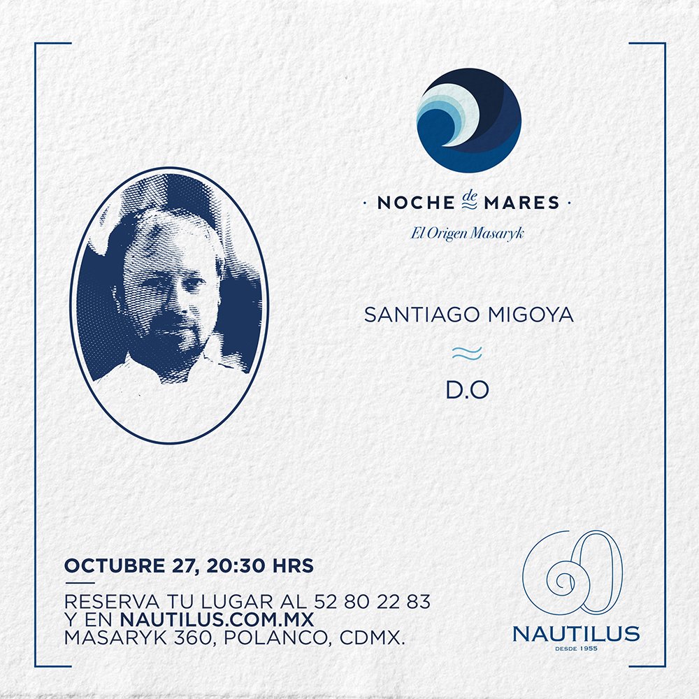 Esta noche <a href="/SantiagoMigoya/">santiago migoya</a> nos sorprenderá en la cocina de <a href="/NautilusRest/">NAUTILUS</a> con sus deliciosas creaciones #Nautilus60