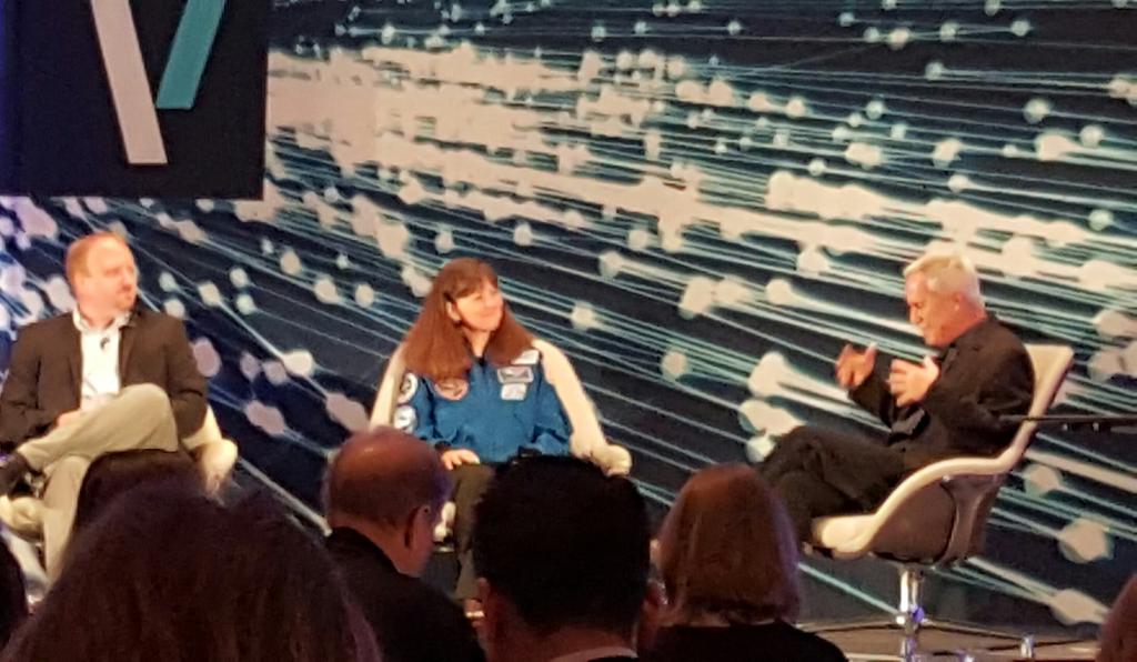 Chatsworth4chat's tweet photo. Cady Coleman @verge "Space Station data is open source." @NASAexplores https://t.co/AoIoQnX3fn