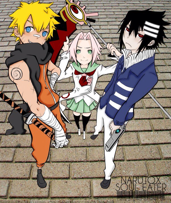Ericabain21's tweet photo. Soul Eater x Sailor Moon crossover. And Soul Eater x Naruro:Shippuden crossover! 💕 https://t.co/AVdcTg2Ot2