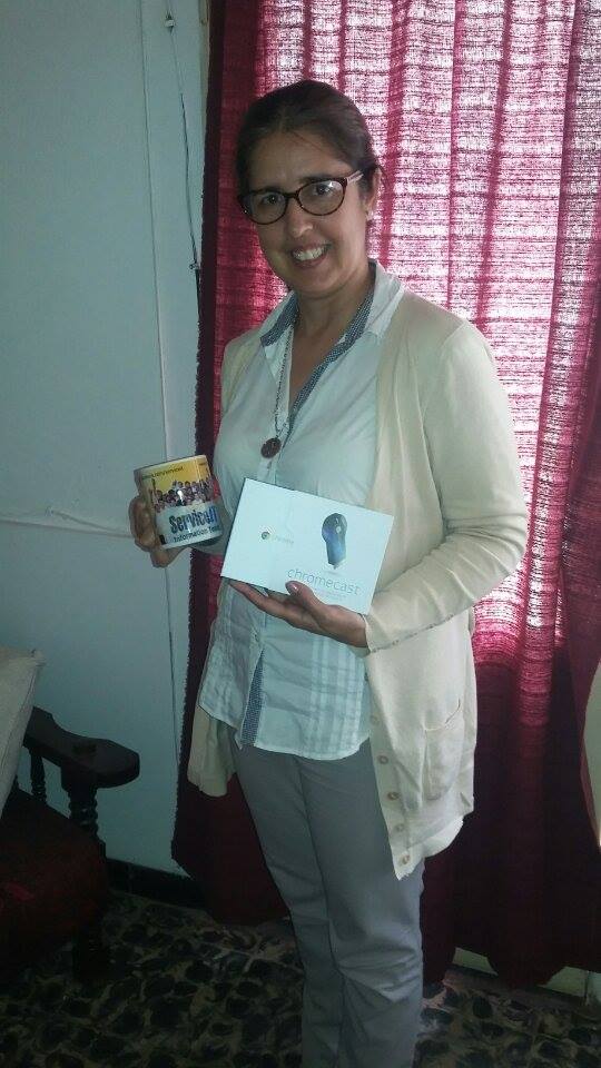serviceituy's tweet photo. Queremos Felicitar a Nancy Martinez la ganadora del sorteo del Chromecast.
¡Que disfrutes tu premio Nancy! https://t.co/BGWLwe9uGo