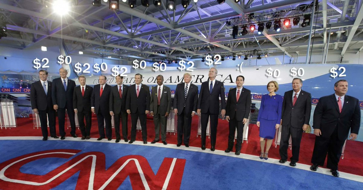 BryanFratkin's tweet photo. Grading the candidates' donation platforms, $2 at a time: https://t.co/d4ZmdmKfBl #Election2016 https://t.co/J9mSwy9ykp
