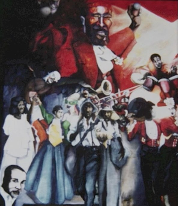UStreetBuzz's tweet photo. Painted in '93, half-covered in '95, U Street mural disappears forever this week https://t.co/VHYy6TZbp4 #MarvinGaye https://t.co/DMgL2UWIIq