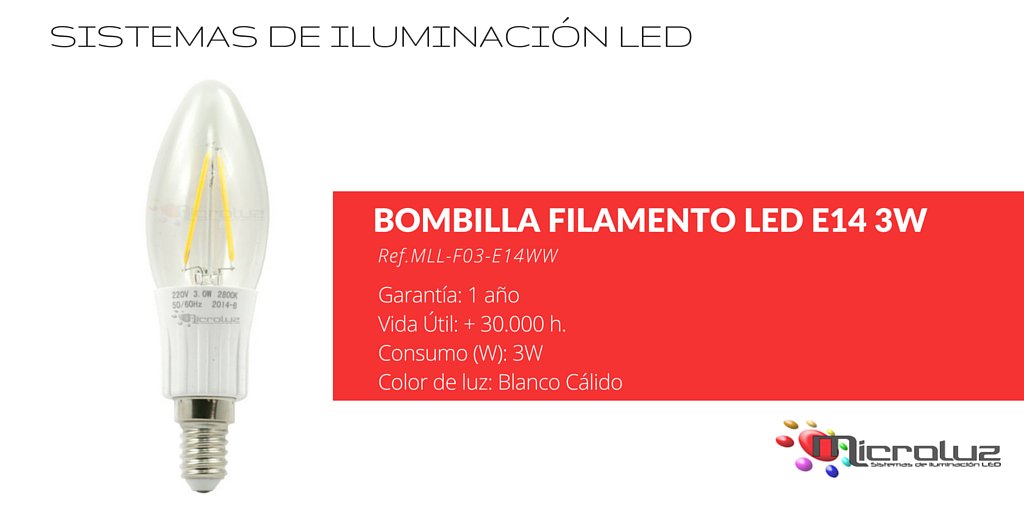 MicroluzEs's tweet photo. Conoce ahora todas las ventajas de la nueva bombilla #LED 3W. Reemplaza tus bombillas de 30W https://t.co/RUWO0Ru68l https://t.co/yBfFw2aYb4