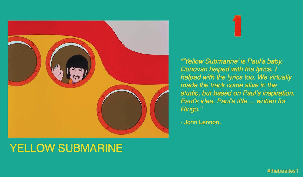 thebeatles's tweet photo. #thebeatles1 is the story of The Beatles - in video. 17: Yellow Submarine... https://t.co/NI2a0dHqdm