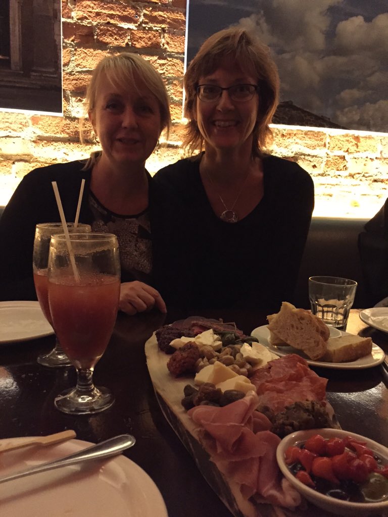 techtecher's tweet photo. Sherry and Lisa Van Osch out on the town at Pazzo. https://t.co/ROr2nHSud6