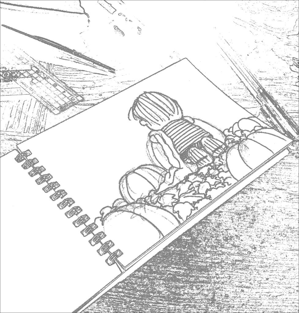 kanoopy29's tweet photo. かぼちゃ畑でかぼちゃ大王を待つライナスを描きました。ささっと描いただけなので未完成。まだ描く。 https://t.co/0E4dUflO8S
