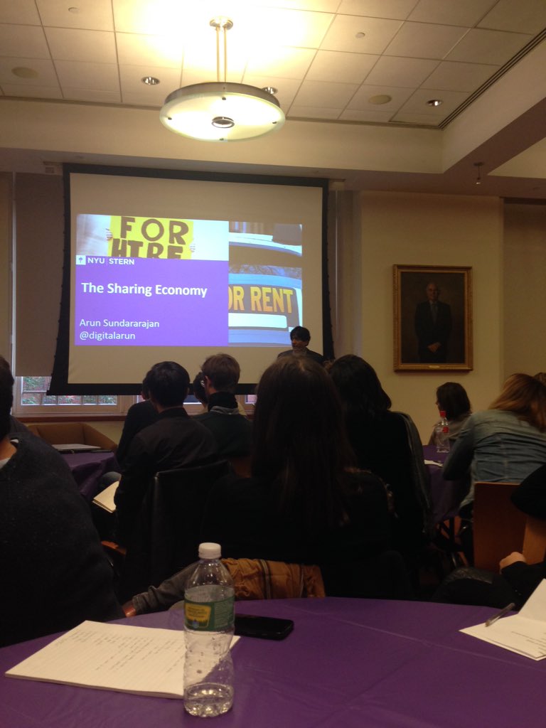 CorderRosas's tweet photo. @digitalarun talking about the sharing economy for @ESCPeurope at #NYU #Stern https://t.co/r4pVDd37is