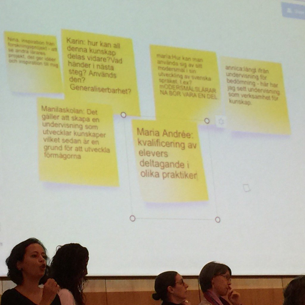 pedagogsthlm's tweet photo. Det här blev resultatet av postitreflektionen på #LFK2015 https://t.co/RGp5Xs9jbj