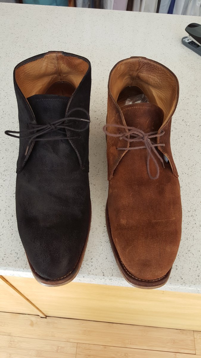 dyeing suede boots