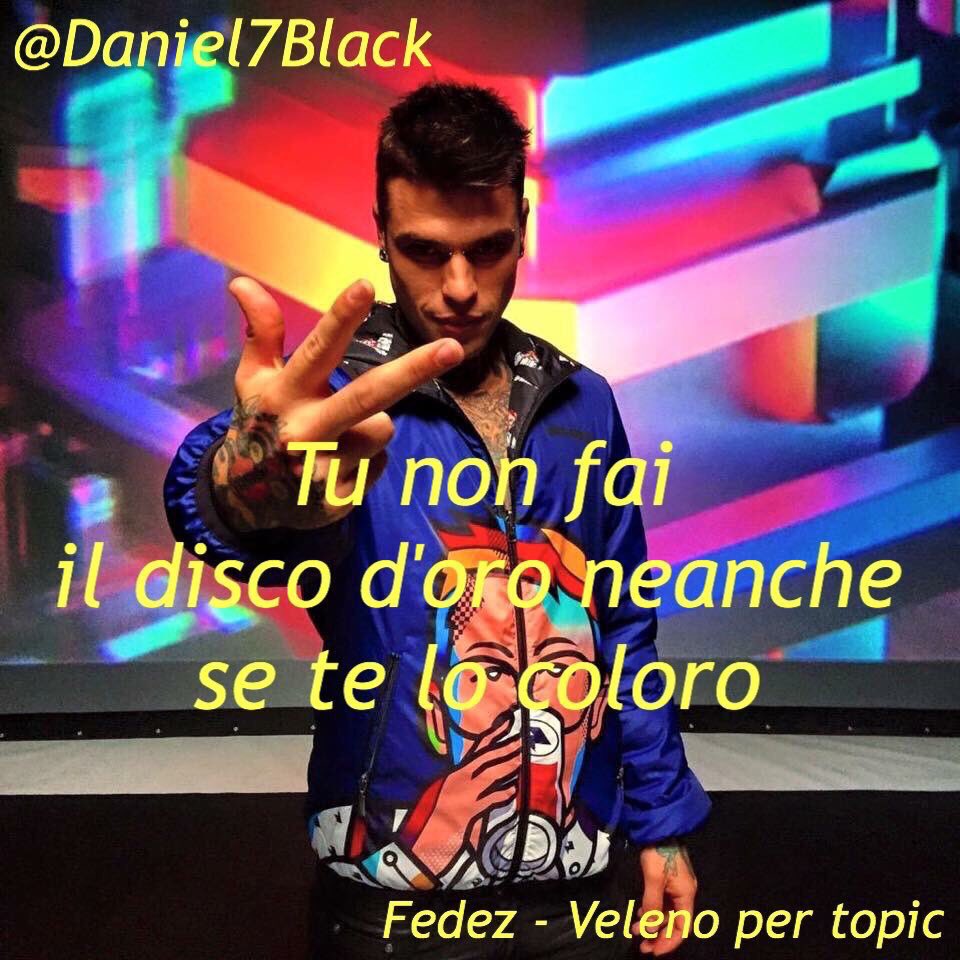 Daniel7Black's tweet photo. @Fedez La risposta da dare a chi parla troppo. 😉👊🏻 #Fedez #VelenoPerTopic #PopHoolista https://t.co/IecxHfJXGf