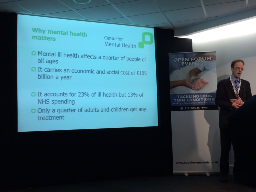 carrierjak's tweet photo. Andy Bell centre of mental health talking about why mental health matters at tackling LTC conference #TLTC15 https://t.co/JpA9eeOqpX