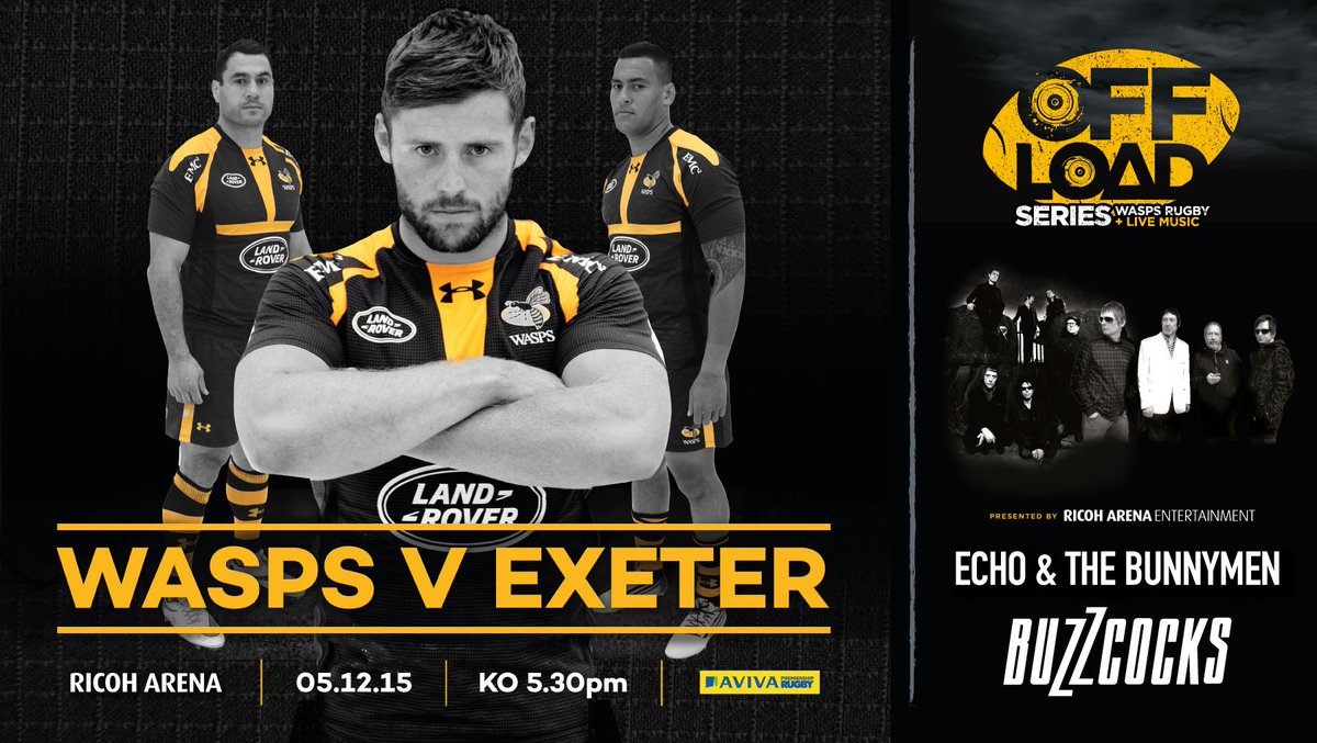 WaspsRugby's tweet photo. Excited for the new Offload series to launch at Wasps v @ExeterChiefs at the @RicohArena! https://t.co/GUlp4it8yg https://t.co/yeIuF30ZU7