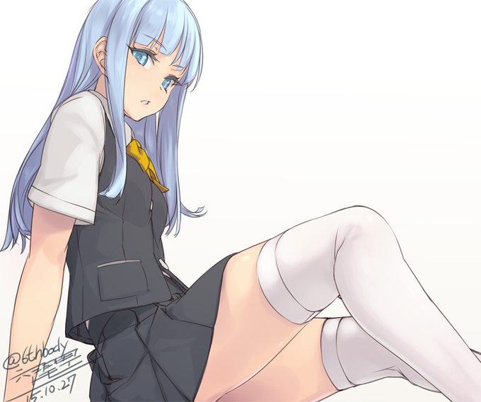 初風ちゃんに白ニーハイ履かせ隊(1/20)
#艦これ版深夜の真剣お絵描き60分一本勝負 
#艦これ版真剣お絵描き60分一本勝負_20151027 