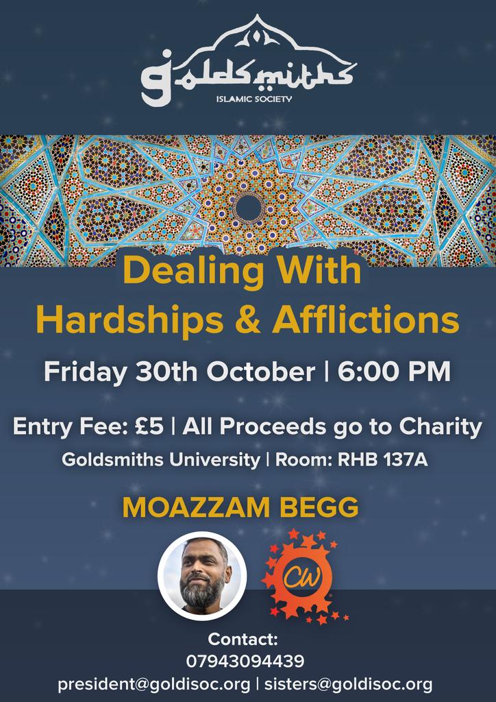 Our annual charity week dinner with our guest speaker <a href="/Moazzam_Begg/">Moazzam Begg</a>. Not to be missed! #CW2015