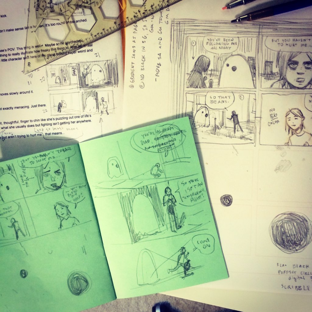 MFAVN's tweet photo. RT @jimrugg: Making Street Angel Halloween comics
#ghostmonster https://t.co/rQch6lgTxz