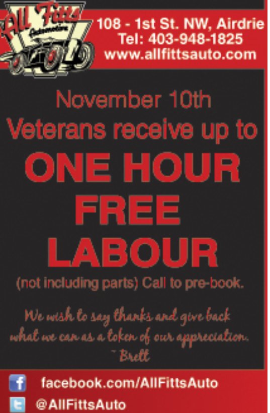 AllFittsAuto's tweet photo. Thanks for the retweets! We still have a few appts If you know a veteran that can benefit share #appreciationday https://t.co/1GoKNpEQV3