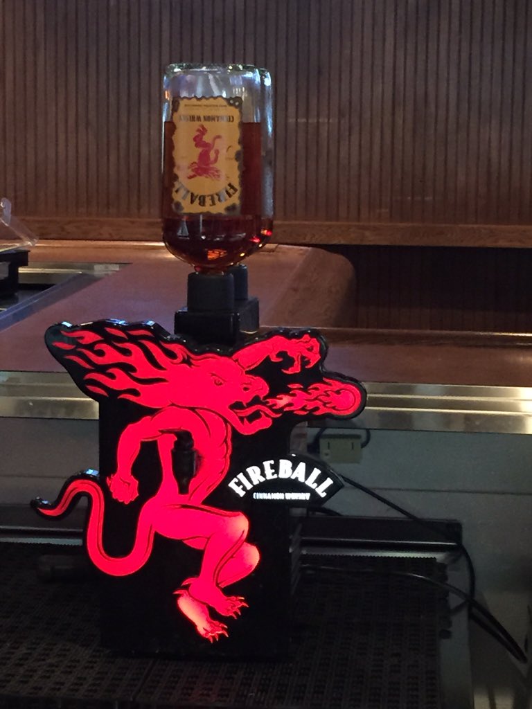 Stop in and warm yourself up on this chilly day with some of the best fireball in town! #brrr #tastessogood