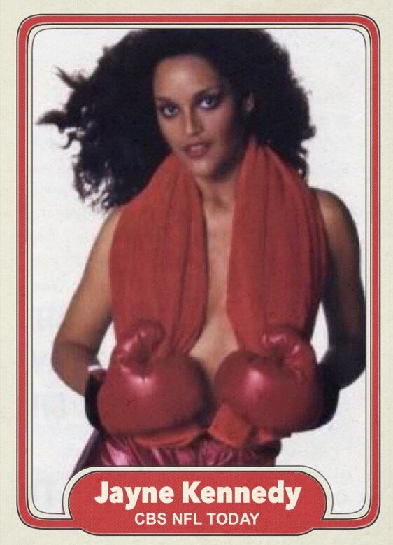 Happy 64th birthday to Jayne Kennedy from CBS\ NFL Today in the 70s. Jayne > Boomer. 