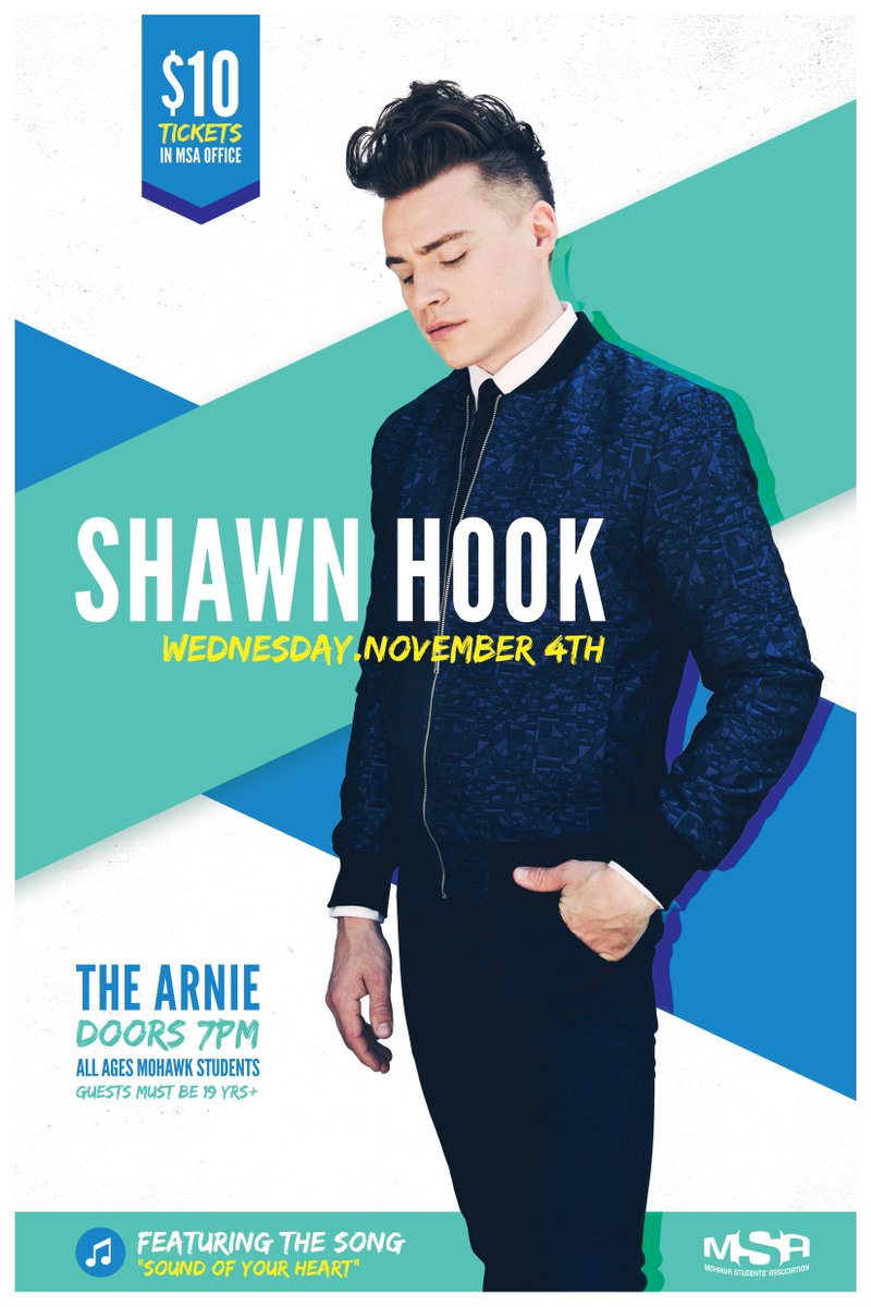MSAmohawk's tweet image. Still need to grab your @Shawn_Hook tickets? Your MSA office is open all week!

#MSAevents