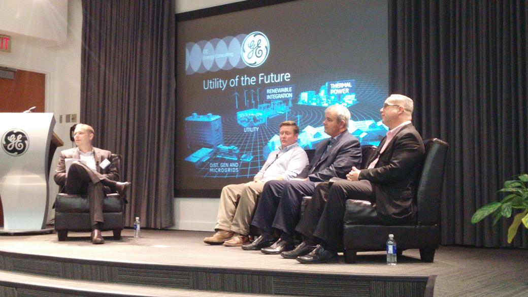 CWarren_sg's tweet photo. At GE utility of the future. Rob Sheridan provides NG perspective. @nationalgridus https://t.co/eLWZmFOubD