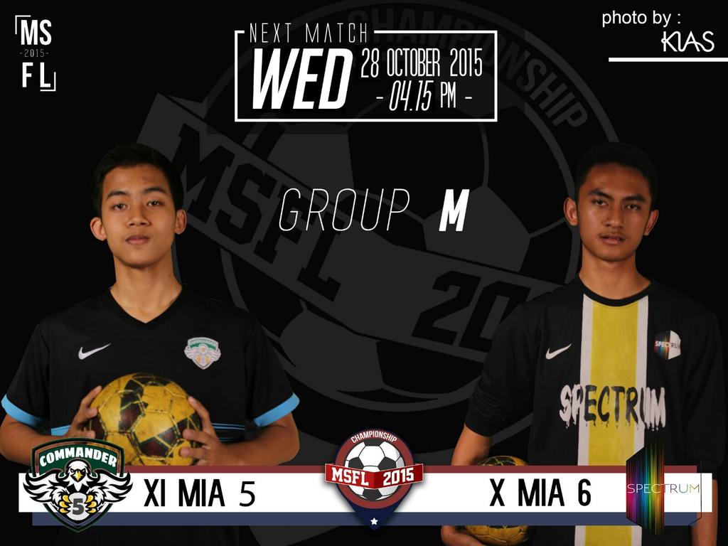 osismisa's tweet photo. Ditutup dengan pertandingan antara kelas 15 Mia 6 @xpectrum6 vs XI Mia 5 @commandermisa #MSFL2015 https://t.co/JDC4vtJcdl