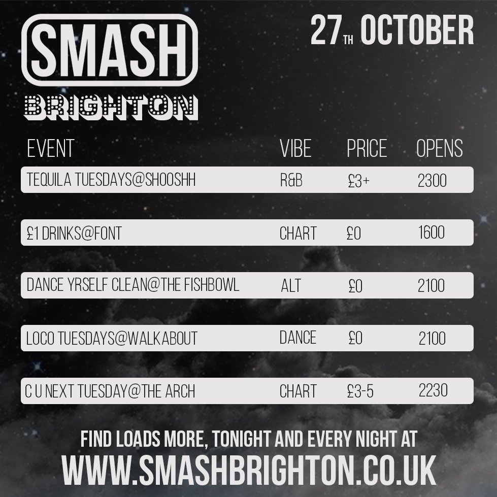 SmashBrighton's tweet photo. Tonight in Brighton...
https://t.co/ZVVF05Zd6b https://t.co/LU2f1M58Ni