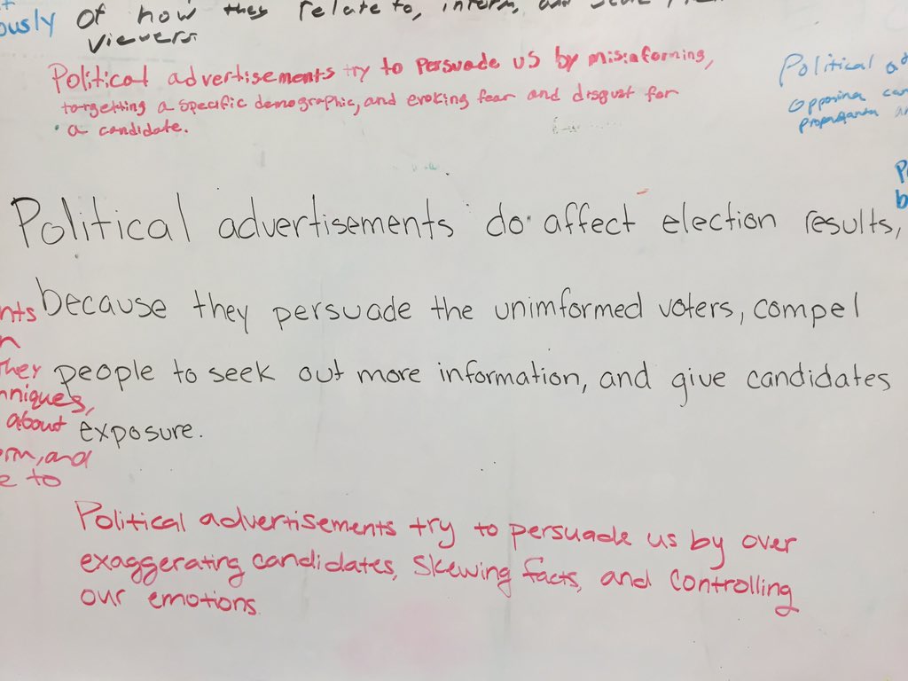 SacNewTech's tweet image. Political Studies students sharing 1st draft thesis statements; prepping for Lit Task later this week #SacNewTech