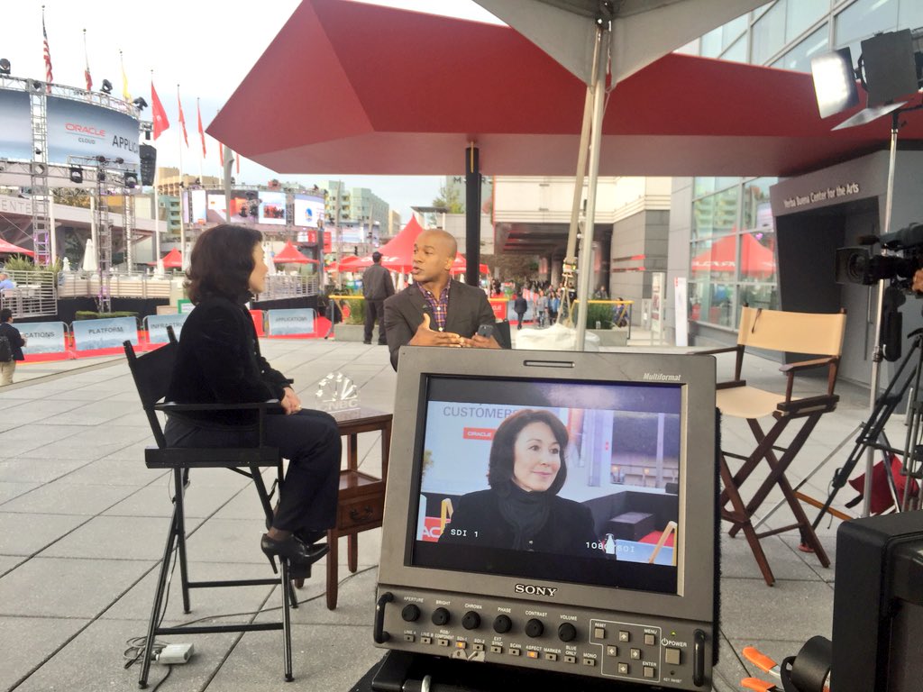 dfindles's tweet photo. Up next, @jonfortt sits down with $ORCL's Safra Catz from #OpenWorld2015 https://t.co/Zd3tjHzMUz