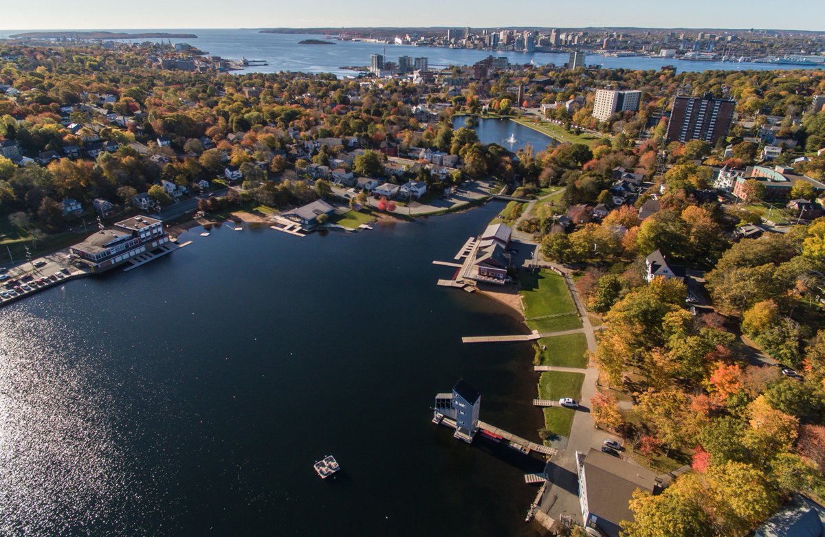 RT <a href="/flitelab/">flitelab</a>: Aerial view above Lake Banook overlooking downtown Dartmouth &amp; Halifax waterfront.  <a href="/HelloDartmouth/">Hello Dartmouth</a>