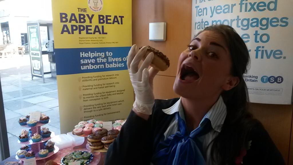 IainPierpoint's tweet photo. Lots of fun yesterday at our bake sale raising over £160 @babybeatappeal @TSB @TSB_News @PaulPester @HannahDeacon2 https://t.co/5CKT42xmx2