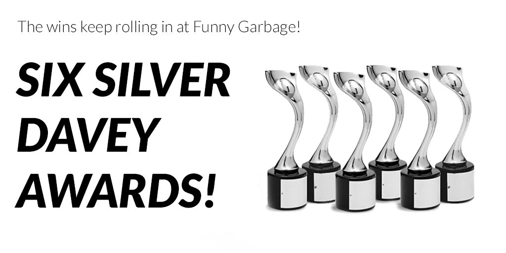 Congrats to our nonstop award winning team! We've done it AGAIN! SIX <a href="/daveyawards/">Davey Awards</a>! #awardwinners #awardwinningteam