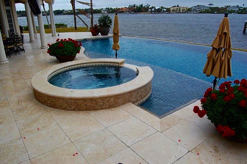 SquareOneStone's tweet photo. We love the way this pool came out using our pearl marble #stone #hardscape #poolremodeling #marble #squareonestone https://t.co/JDMV8tigOT