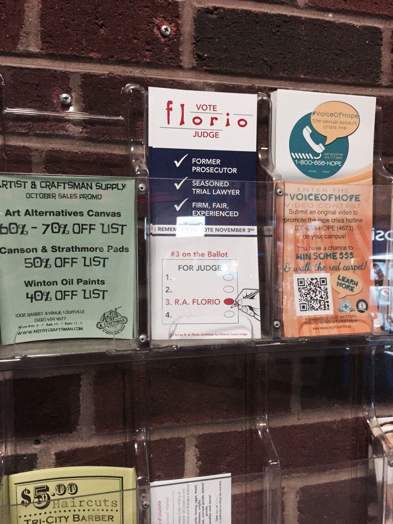 florioforjudge's tweet image. The kids at UofL know who to support for judge. #florioforjudge