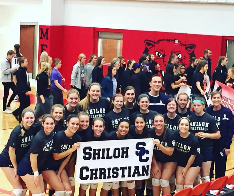 ShilohChristian's tweet photo. Lady Volleyball Saints win over Newport 25-11, 25-14, 25-17 &amp; advance to the State Quarterfinals! Way to go, Saints! https://t.co/FwsV93TYDH