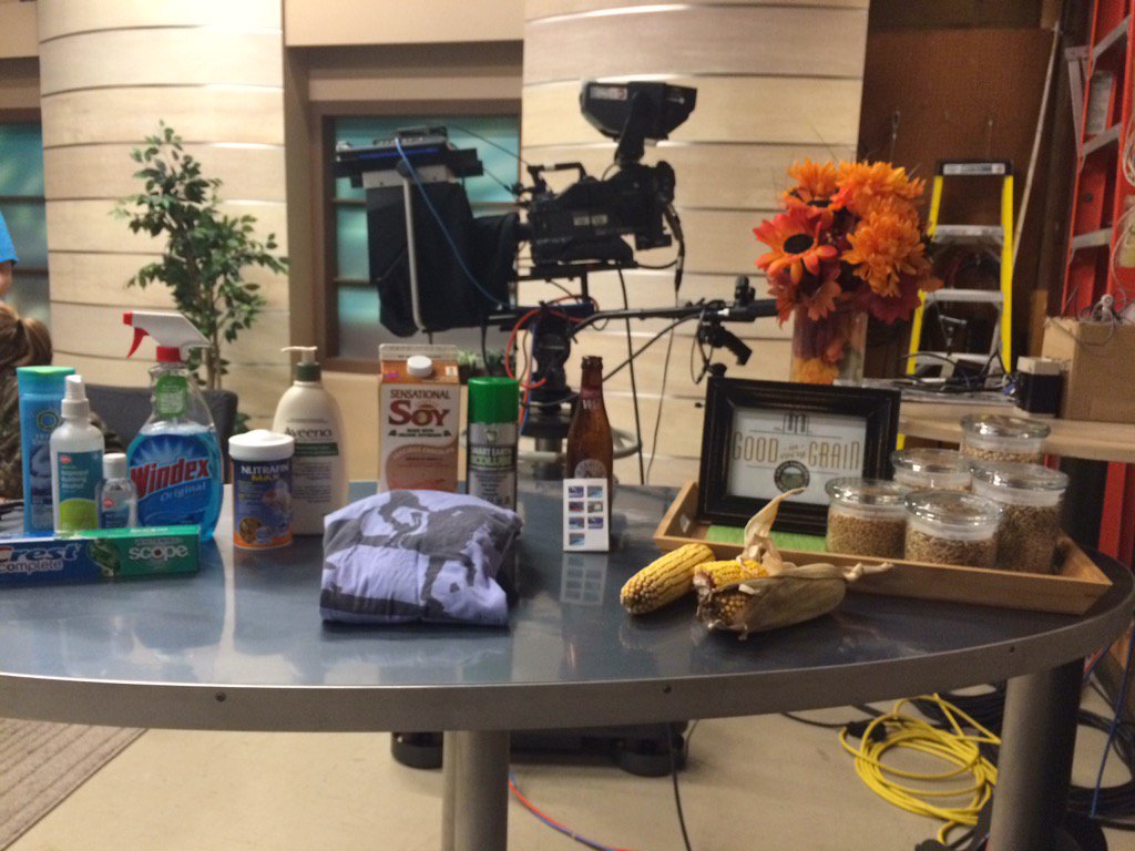 GoodinGrain's tweet image. All set up for @InsideBrant at noon. Discussing all the products grains are found in &amp;amp; what's going on in the field.